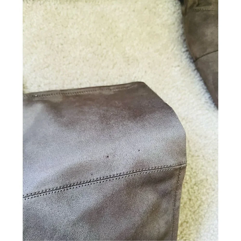 Marc Fisher Suede Over The Knee‎ Green Olive Heel Boots sz 10M